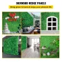 Artificial Boxwood Panels, 6 PCS 20"x20" Boxwood Hedge Wall Panels, PE Artificial Grass Backdrop Wall 1.6", Privacy Hedge Screen