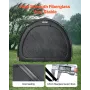 Bike Storage Tent, 4 to 5 Bikes, Outdoor Spacious Bike Storage Tent with Ventilated Window, Waterproof Fan-Shaped Bicycle Shelte