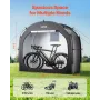 Bike Storage Tent, 1 to 2 Bikes, Outdoor Spacious Bike Storage Tent with Ventilated Window, Waterproof Easy-to-Install Bike Tent
