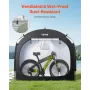 Bike Storage Tent, 4 to 5 Bikes, Outdoor Spacious Bike Storage Tent with Ventilated Window, Waterproof Easy-to-Install Bike Tent