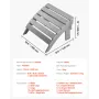 Adirondack fodskammel 16,9L x 18,9B x 13H tommer HDPE foldbar
