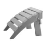 Adirondack Ottoman, 16.9L x 18.9W x 13H Inch HDPE Plastic Folding Adirondack Ottoman, Weather-Resistant Foot Rest for Adirondack