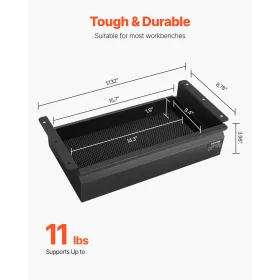 40 cm under skrivebordsskuffe Arrangør Slide-Out skuffe Rum Saver Home Office