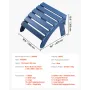 Adirondack fodskammel 18,7L x 18,9B x 13,8H tommer HDPE foldbar