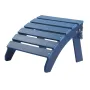 Adirondack Ottoman, 18.7L x 18.9W x 13.8H Inch HDPE Plastic Folding Adirondack Ottoman, Weather-Resistant Foot Rest for Adironda