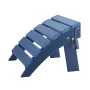 Adirondack Ottoman, 15.7L x 18.9W x 13H Inch HDPE Plastic Folding Adirondack Ottoman, Weather-Resistant Foot Rest for Adirondack