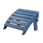 Adirondack Ottoman, 15.7L x 18.9W x 13H Inch HDPE Plastic Folding Adirondack Ottoman, Weather-Resistant Foot Rest for Adirondack