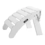 Adirondack fodskammel 17,7L x 19,7B x 13,8H tommer HDPE foldbar