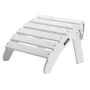 Adirondack fodskammel 17,7L x 19,7B x 13,8H tommer HDPE foldbar