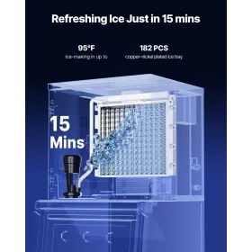 Commercial Ice Maker 500 lbs/24 h Self-Cleaning Ice Machine - Head Only