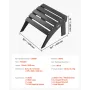 Adirondack fodskammel 18,7L x 19,7B x 13H tommer HDPE foldbar