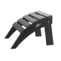 Adirondack fodskammel 18,7L x 19,7B x 13H tommer HDPE foldbar