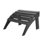 Adirondack Ottoman, 18.7L x 19.7W x 13H Inch HDPE Plastic Folding Adirondack Ottoman, Weather-Resistant Foot Rest for Adirondack