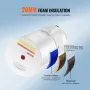 Electric Water Heater, 18 Gallon Tank Instant Hot Water Heater, 1.6Kw Tankless Water Heater w/ LED Display,Knob Control, IPX4 Wa