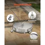 18" Pressure Washer Surface Cleaner, Stainless Steel Pressure Washer Attachments with 4 Wheels, 4000 Max PSI, 1/4 Quick Connecto