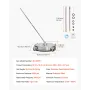 18" Pressure Washer Surface Cleaner, Stainless Steel Pressure Washer Attachments with 4 Wheels, 4000 Max PSI, 1/4 Quick Connecto