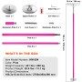 Professional Dancing Pole, Spinning Static Dancing Pole Kit, Portable Removable Pole, 40mm Heavy-Duty Stainless Steel Pole,