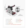 Cordless Track Saw 5-1/2 i springskæret savkit til træmetal