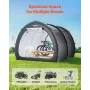 Bike Storage Tent, 5+ Bikes, Outdoor Spacious Bike Storage Tent with Ventilated Window, Waterproof Fan-Shaped Bike Tent with Hig