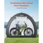 Bike Storage Tent, 5+ Bikes, Outdoor Spacious Bike Storage Tent with Ventilated Window, Waterproof Fan-Shaped Bike Tent with Hig