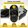 Cash Register Drawer, 16" 2 Unlocking Ways, Fully Removable Design with 5 Bill 8 Coin Cash Tray, 2 Keys Included, Compact Size C