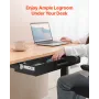 22" Wide Under Desk Drawer Slide Out, Under Desk Mounted Pull-out Drawer Attachment, Hidden Desktop Storage Organizer, Under Tab