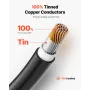 30,48 m/100 fod forlængerkabel til solpanel 6 mm²/10 AWG