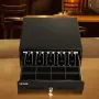 Cash Register Drawer, 16" 2 Unlocking Ways, Fully Removable Design with 5 Bill 8 Coin Cash Tray, 2 Keys Included, Compact Size C