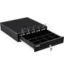 Cash Register Drawer, 16" 2 Unlocking Ways, Fully Removable Design with 5 Bill 8 Coin Cash Tray, 2 Keys Included, Compact Size C