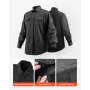 Flame-Resistant Welding Jacket - XL Size, 7oz. FR Cotton Welding Jacket, Machine Washable Heat-Resistant Safety Jacket with Coll