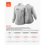 FR Welding Jacket - L Size, 7oz. Flame-Resistant Cotton Welding Jacket, Machine Washable Heat-Resistant Safety Jacket with Metal