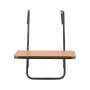 Balcony Hanging Table, 25 x 24 in Folding Balcony Railing Table, Outdoor Balcony Bar Table for Railings, 4-Level Adjustable, Fit