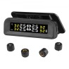 RV Tire Pressure Monitoring System Real Time Solar Trailer TPMS 4 Sensorer