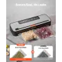 Vacuum Sealer Machine, 60Kpa 100W Powerful Food Sealer, 5-in-1 Multi-Functional Food Vacuum Sealer, Automatic Air Sealing System