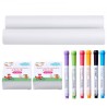 Easel Accessory Set Chalk & Markers & Paper Rolls 32PCS for Tabletop Easel