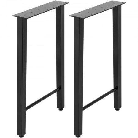Metal Table Legs Set of 2, Dining Table Legs 28â€ Height Desk Legs Trapezoid Shape Bench Legs Feet Industrial DIY Coffee Table