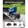 Steel Ramps, 1000 lbs, 2Pcs Heavy-duty Ramps with Wider Ramp Surface, Universal Stable Loading Ramp with Handles, Fit for ATV, U