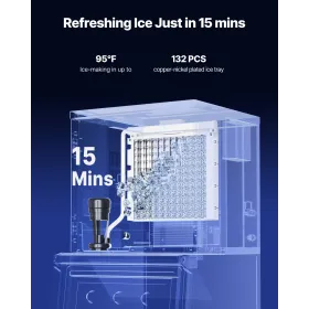 Commercial Ice Maker 300 lbs/24 h Self-Cleaning Ice Machine - Head Only