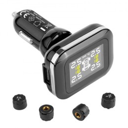 RV Tire Pressure Monitoring System Real Time Trailer TPMS 4 Sensors