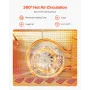 Food Dehydrator Machine, 8 Stainless Steel Trays, 400W Electric Food Dryer with Adjustable Temperature & 24-Hour Timer, Freeze D