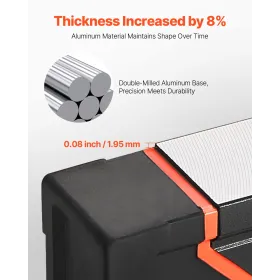 Commercial Vegetable Slicer, 1/2 inch Fruit Slicer, Stainless Steel and Aluminum Alloy Vegetable Cutter Slicer Machine, Manual