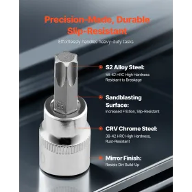 It Socket Set 13-Piece Star T8-T60 Set S2 Alloy Steel and CR-V Steel