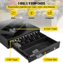 Cash Register Drawer, 40.6 cm 12 V, for POS System with 5 Bill 8 Coin Cash Tray, Removable Coin Compartment & 2 Keys Included, R