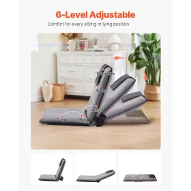 Floor Chair with Back Support Folding Floor Chair 6 Adjustable Positions