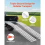 2000 lbs aluminiumsramper 2 pcs tunge belastningsramper med