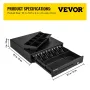 Kasseapparatskuffe, 16 "12 V, til POS -system med 5 Bill 8