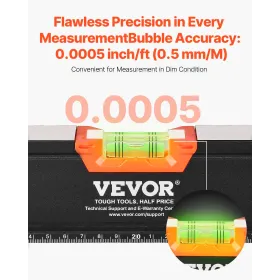 6-Piece Torpedo Level 78/48/32/24/16/10 Inch Box Leveler with Bubble Vials