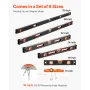 6-delt torpedo niveau 78/48/32/24/16/10 inch boks niveauer med