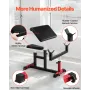 Preacher Curl Bench Justerbar hjemme Gym Biceps Machine Barbell