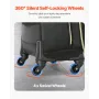 Rolling Laptop Bag 17,3 inch / 43,9 cm Wheeled Computer Bag for Women Men Black Gold